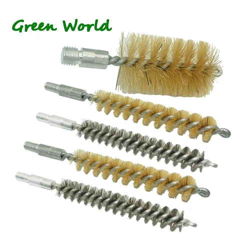 Green World 3 шт./лот .22cal .30cal Щетка из нержавеющей стали, щетка для чистки пистолета, щетка из щетины кабана