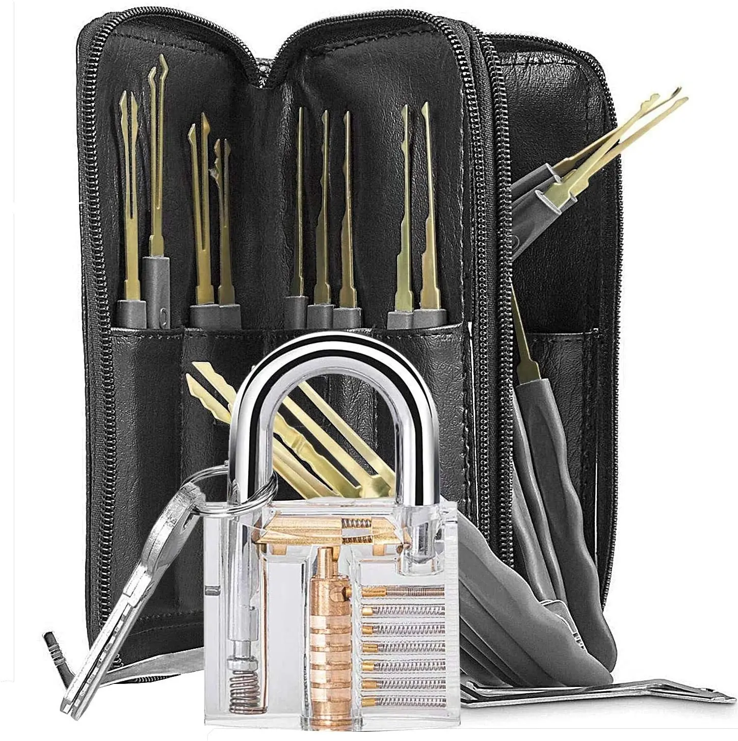 

Professional Lock Pick Set Hand Tools Locksmith Tools Remove Hooks Lock Pin Broken Key Extractor Practice Pick Lock Combination