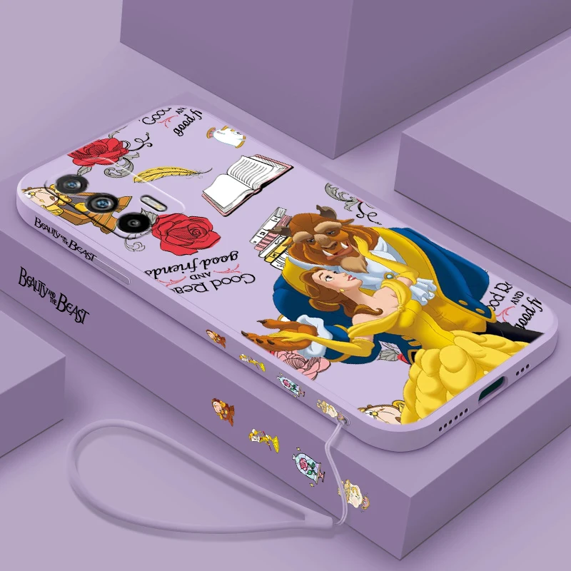 Симпатичный телефон Красавица и чудовище модель телефона для OPPO Realme 11 10 9 8 7 6 5 i Pro