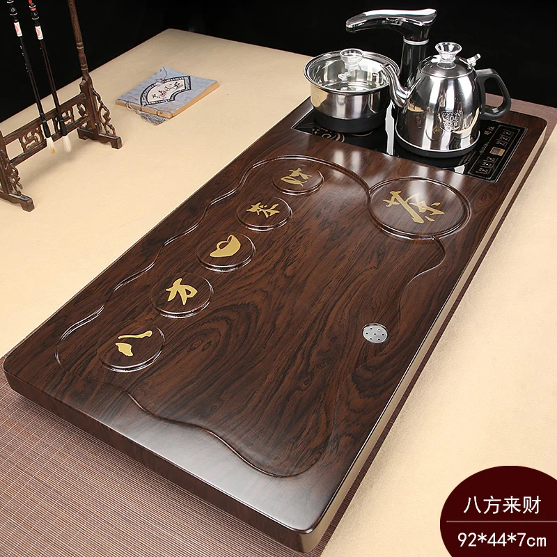 

Wooden Meal Service Tray Provide Luxurious Ceremony Kitchen Decorative Tray Living Room Board Tea Table Plateau Bois Teaware