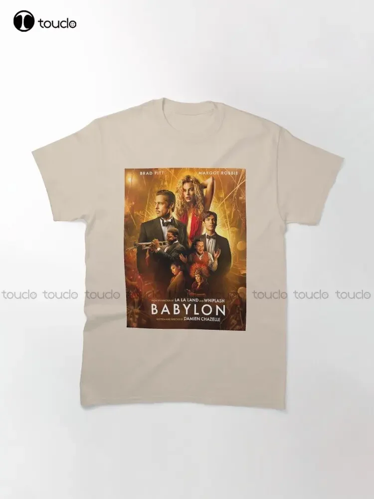 Babylon Movie 2022 Characters Classic T-Shirt Custom Aldult Teen Unisex Digital Printing Tee Shirts Gift Xs-5Xl Tshirt