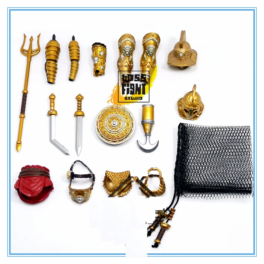 

BFS Boss Fight Studio 1:18 Ancient Greek Spartan Gladiators Weapons Armor Accessories Model ABS+PVC fit 3.75 inch Figure DIY