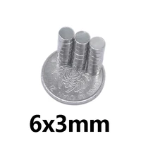100200300pcs 6x3mm mini small circular magnets fridge n35 neodymium magnet dia permanent ndfeb magnets 63mm