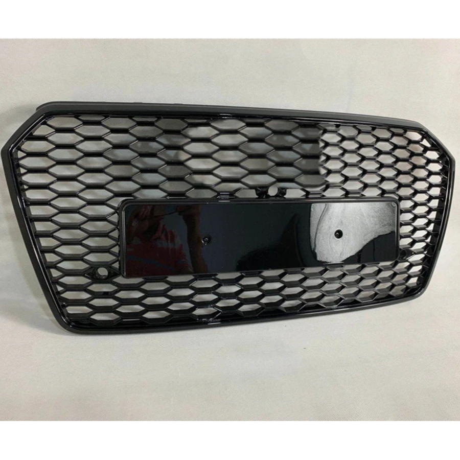 

Для RS7 Style Front Sport Hex Mesh Honeycomb HoodGrill глянцевый черный для Audi A7/S7 2016 2017 2018 2019 CarAccessories