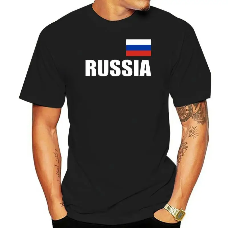 

Summer Fashion Women Short Sleeve Cotton T Shirts New Russia Flag Print T-Shirt Casual Girl Fitness Tees Tops Streetwear