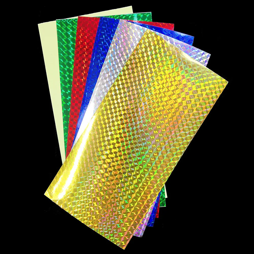 

Accessories Sticker Lure Tape Sticker Belt Decor Holographic Replacement Set Tackle 12pcs 20cmx10cm Raw Materials