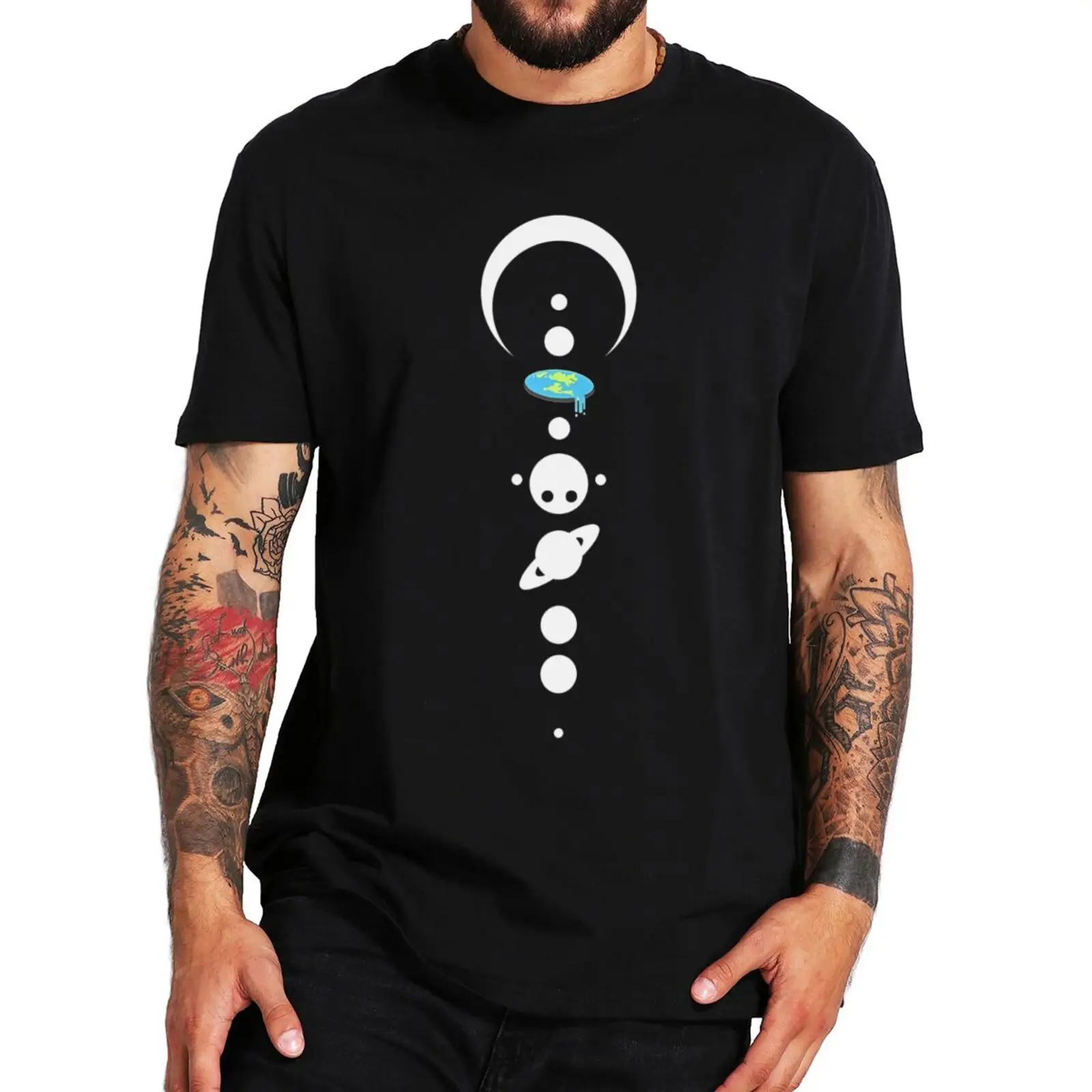 

Funny Solar System T Shirt Space Planet Lovers Geek Teen Short Sleeve Casual 100% Cototn Unisex O-neck Soft EU Size T-shirt