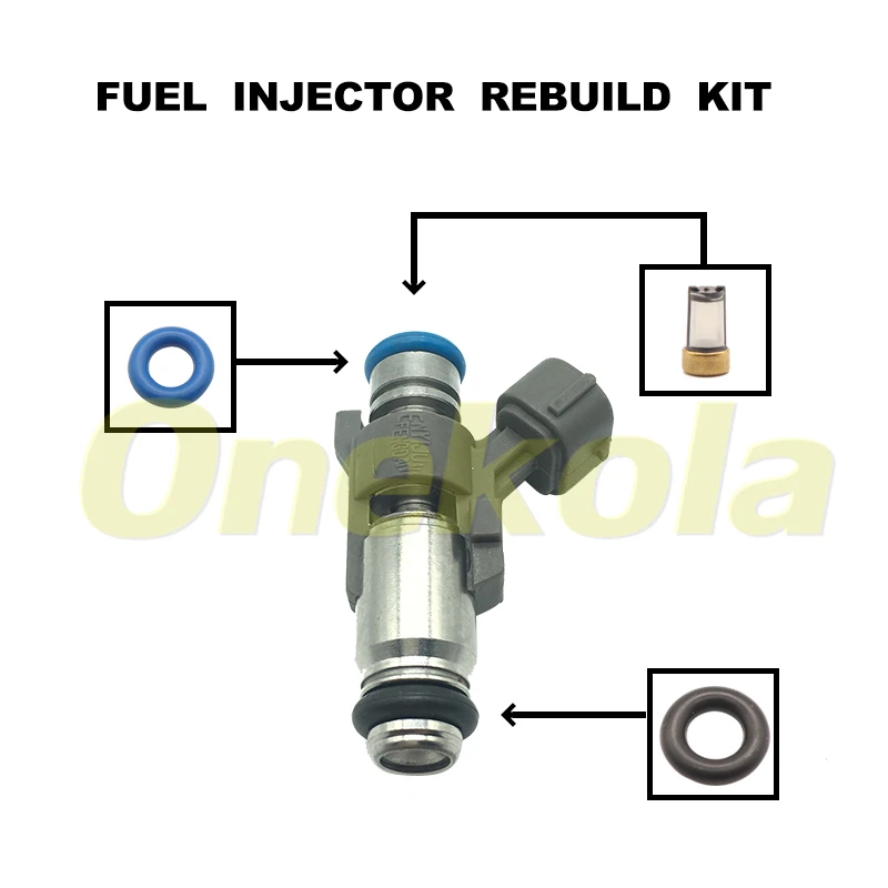 

Fuel Injector Service Repair Kit Filters Orings Seals Grommets for CITROEN C3 C4 1.4 16v Petrol 1984F4 IPM018 IPM012 IPM-018