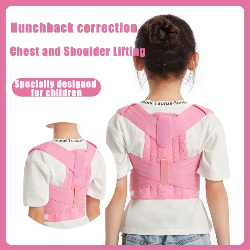 

Children's Back Posture Corrector Spine Back Shoulder Support Corrector Band Back Brace Hunching Back Trainer Back Pain Relief