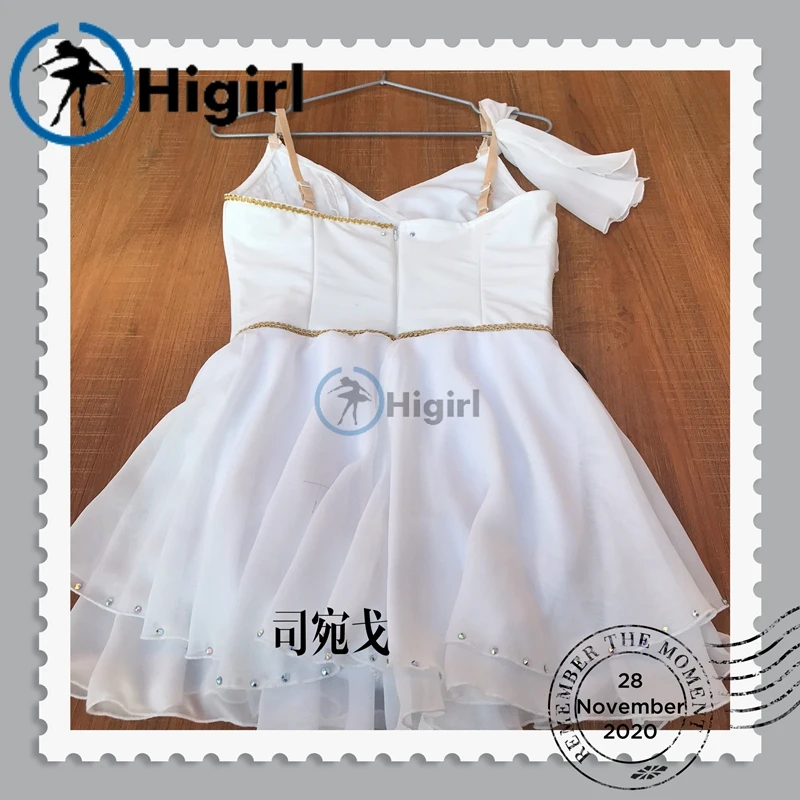 Балетный костюм Купидон на заказ Белый Профессиональный детское сценическое