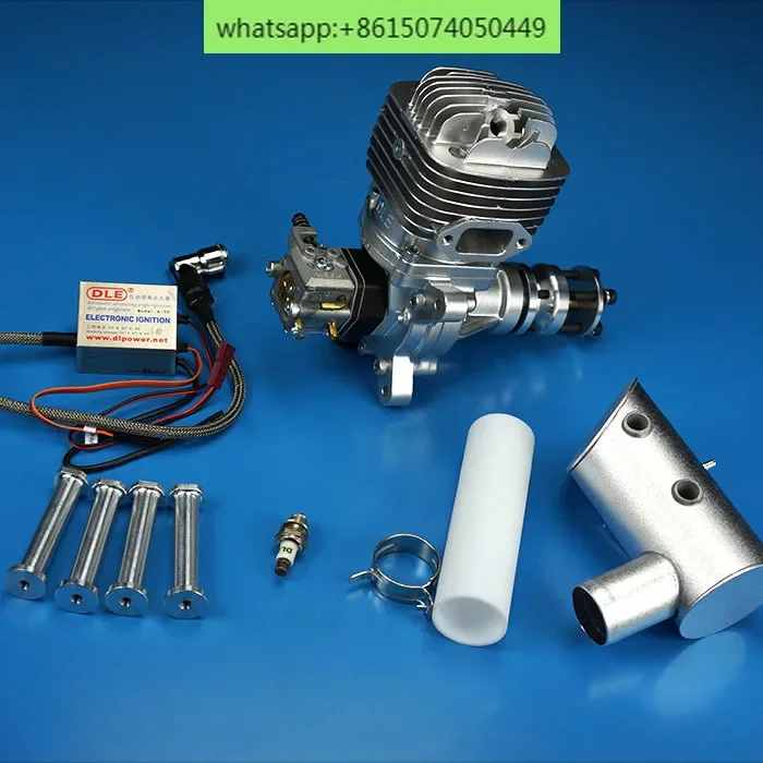 Бензиновый двигатель авиационной модели DLE61 одноцилиндровый двухтактный