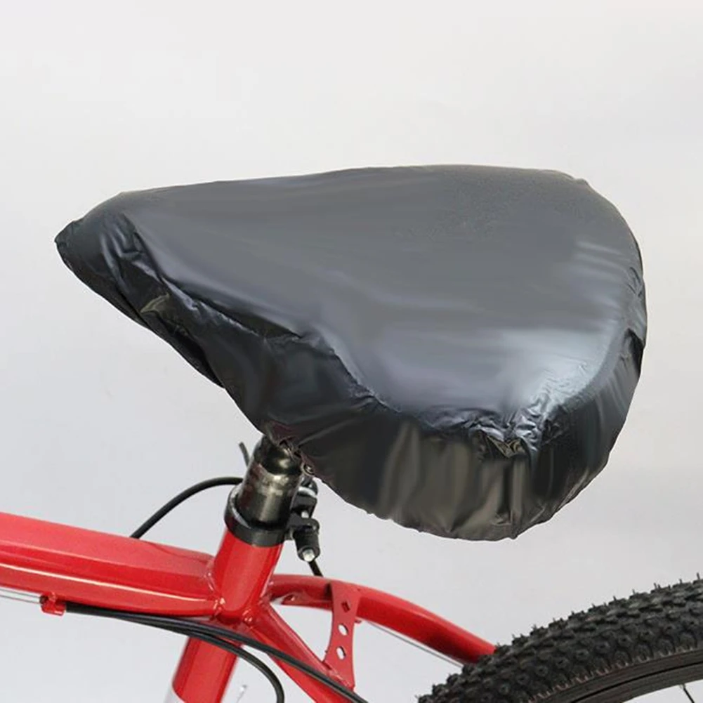 

Waterproof Bike Seat Cover Bicycle Saddle PVC Elastic Rain Cover Protective PVC Protector Bike Saddle Cover Black Bike Accs
