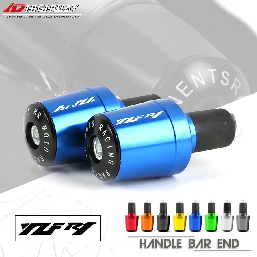 

Motorcycle 7/8'' 22MM Handlebar Handle Bar End Grips Cap Weight Plugs Silder For Yamaha YZF-R1 YZF R1 1999-2008 YZF R1M YZF R1S