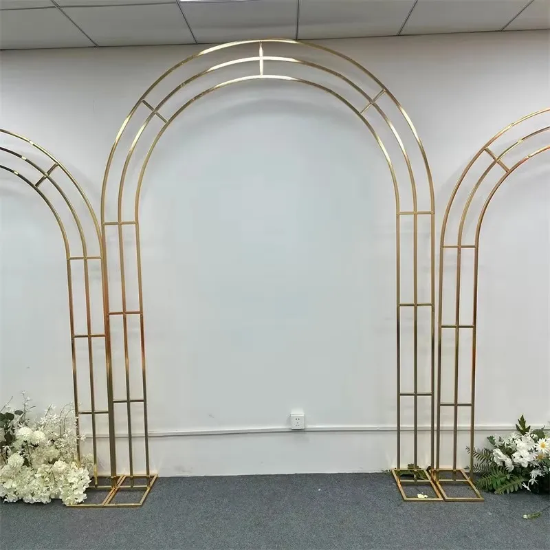 Позолоченная свадебная АРКА украшение сцены дуговой экран зона приветствия