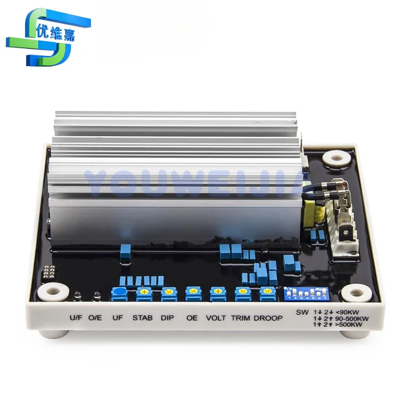Фото ADVR-083 AVR KUTAI 8 А автоматический регулятор напряжения для бесщеточных генераторов PMG, гибридный аналогово-цифровой сенсорный АВР для самозаряжающихся генераторов №4