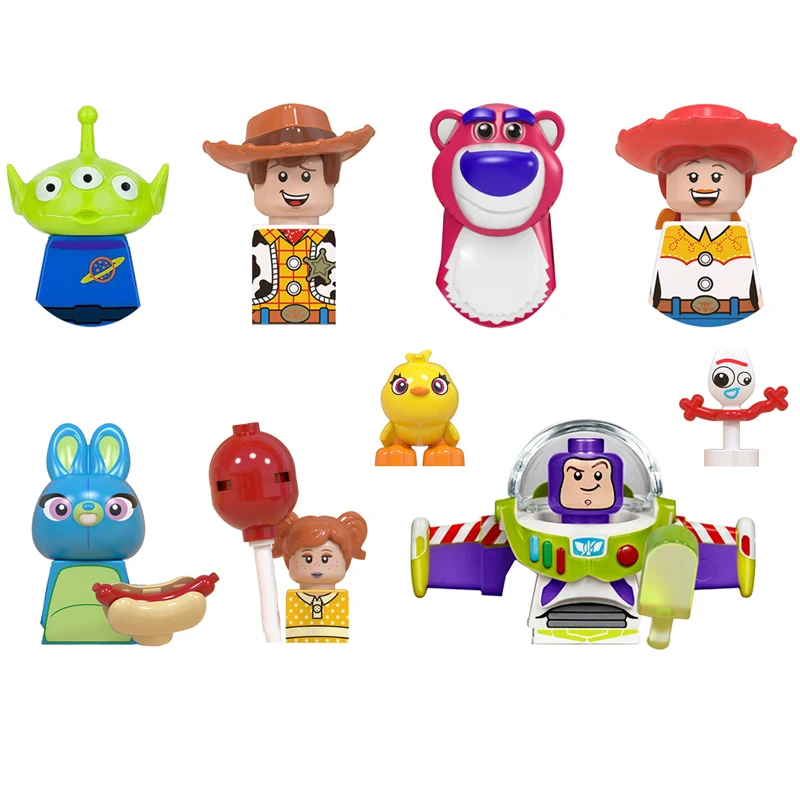 

WM6060 Disney movies Toy Story Buzz Lightyear Woody Jessie anime bricks mini action toy figures Assemble blocks for kids gifts