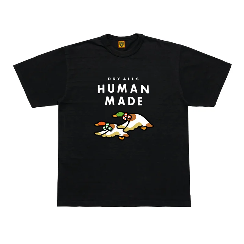 

HUMAN MADE 22SS Double Flying Scarf Duck Fashion Casual Summer Short Sleeved Versatile Men And Women Loose Fitting T-shirt