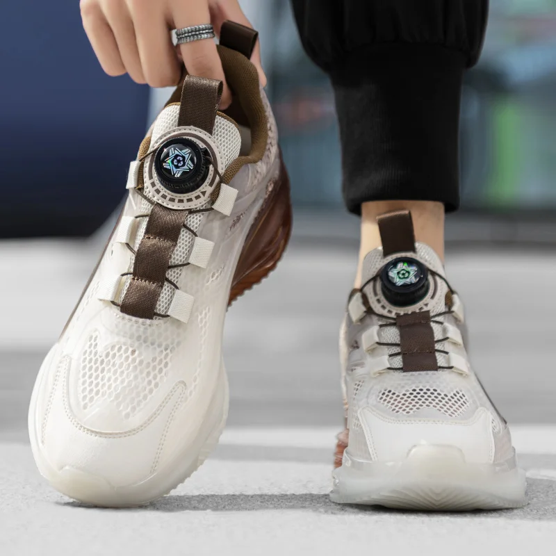 Новинка лета 2024 дышащая сетчатая Мужская модная обувь и повседневная спортивная