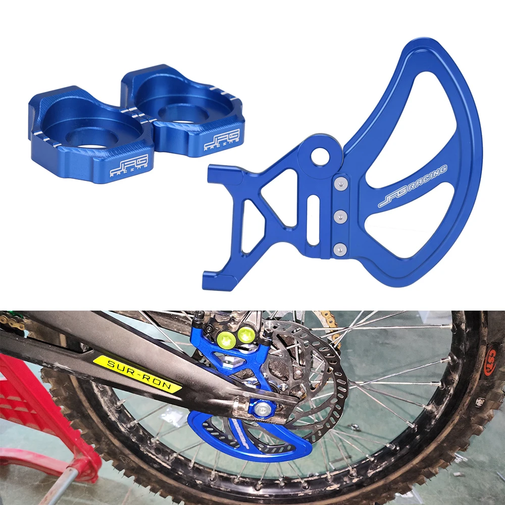 

Motorcycle Rear Chain Adjuster Axle Block Brake Disc Guard Cover For Sur-Ron Sur Ron Surron Light Bee X S Segway X160 X260