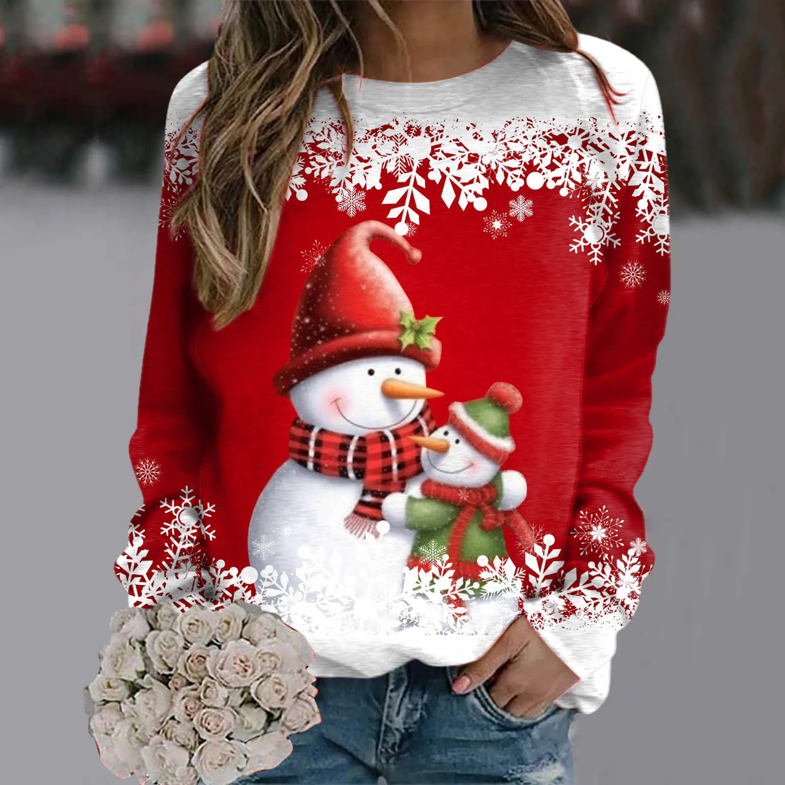 

Merry Christmas Sweatshirts For Women Christmas Tree Graphic Pullover Sweatshirt Cute Crewneck Sweatshirt Women Jogging Moletom
