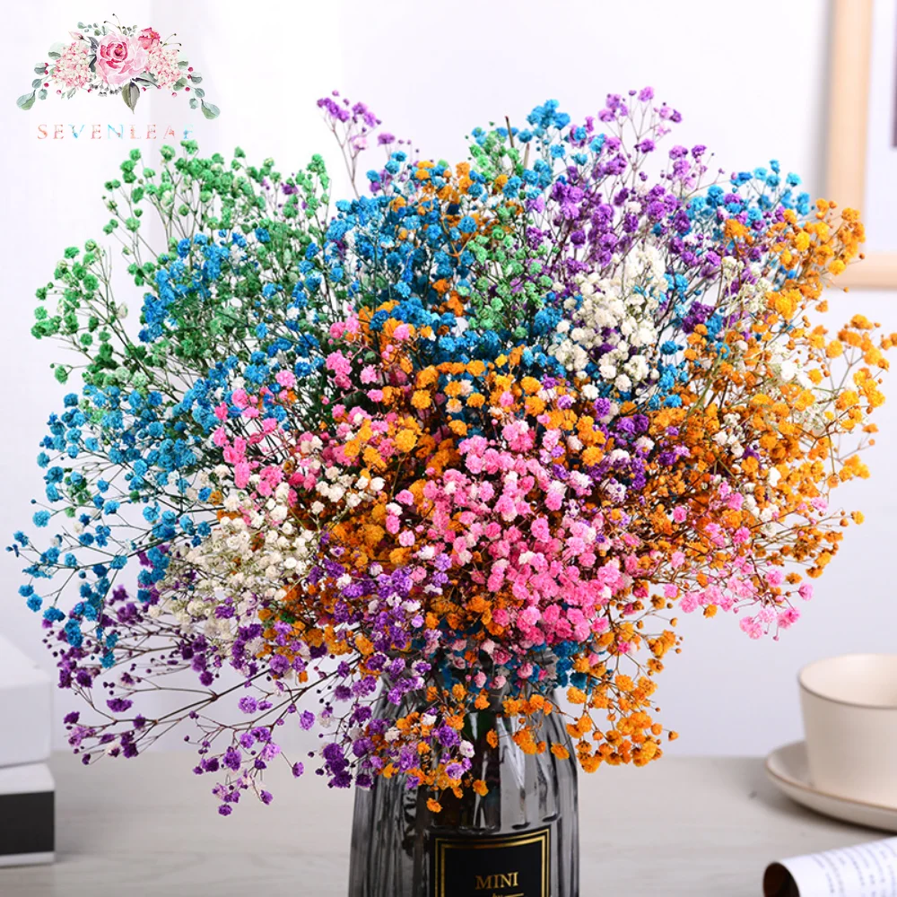 

160g Natural Big Bunch Preserved Gypsophila Dried Flowers Fresh Baby's Breath Bouquets Gift Wedding Decoration Easter Home Decor