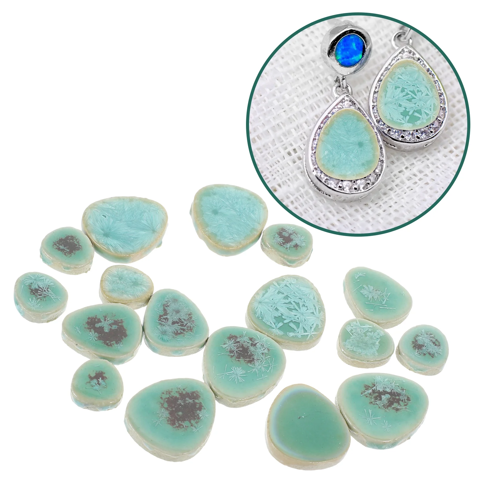 

3 Bags Mosaic DIY Tiles Ceramic Irregular Flat Ceramics Supplies Craft Projects