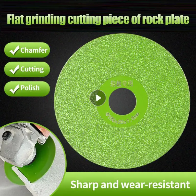 

1Pc 100mm Plate Flat Grinding Pad Ceramic Marble Trimming 45 Chamfer Cutting Blade Ultra Wide Fine Diamond Sand Saw Blade