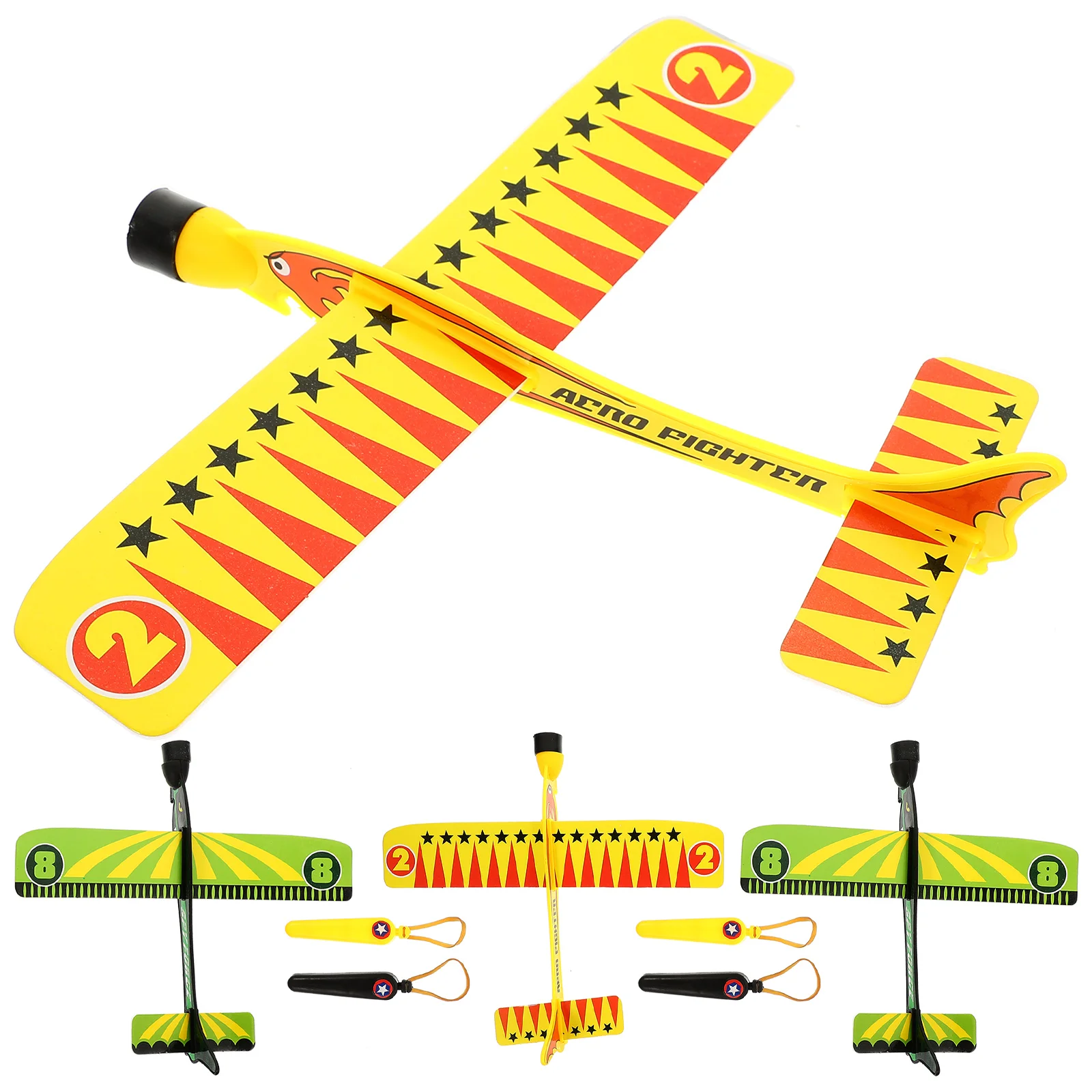 

4 Pcs Hand Throw Catapult Aircraft Planes Kids Flying Finger Airplane Game Toy Toys Plastic Outdoor Child