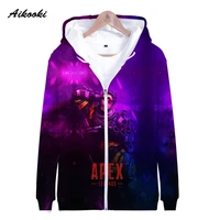 new apex legends zipper hoodies sweatshirt menwomen boys girls apex legends 3d game outwear casual fashion cap hoodie clothes