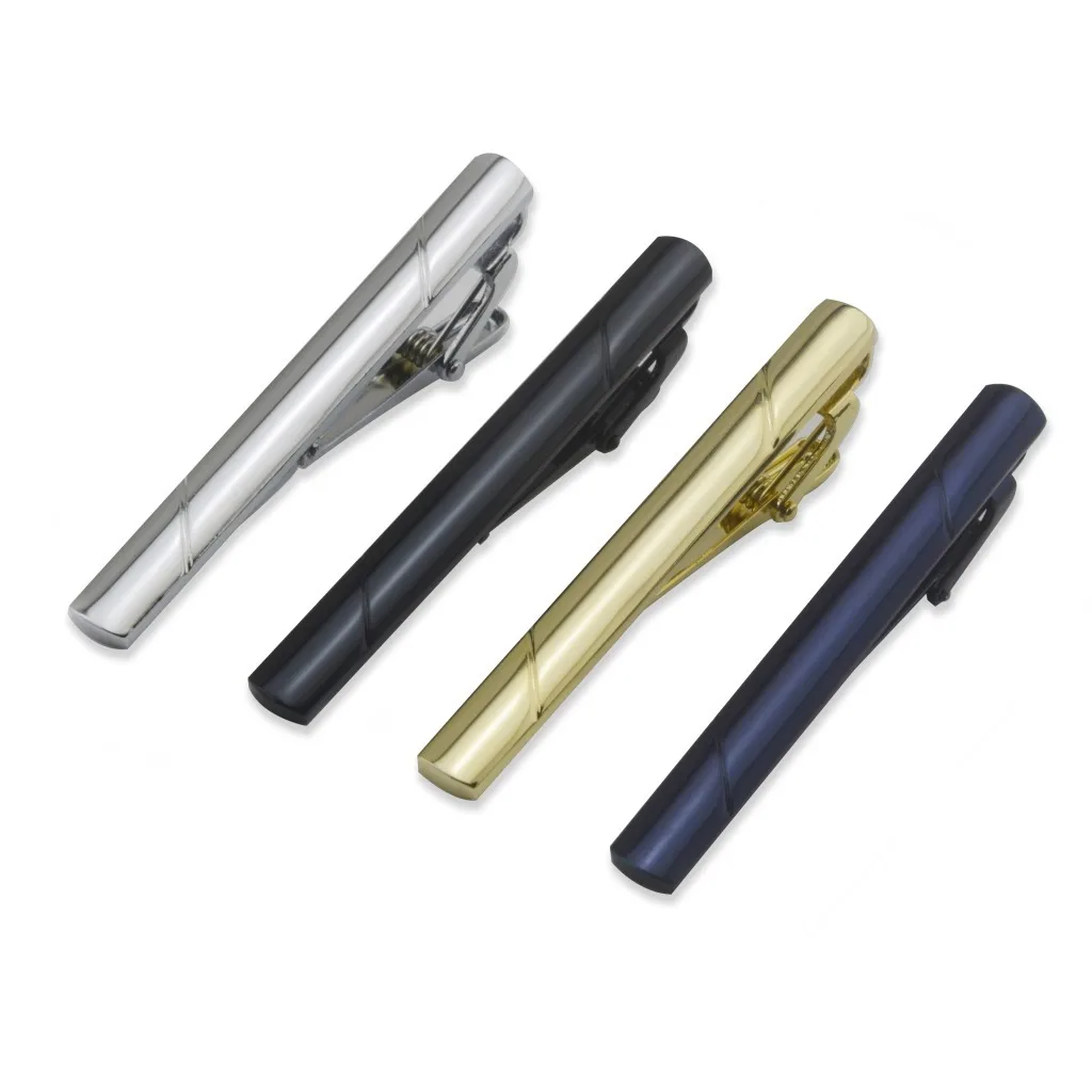 

Tie clip men's silver gold copper stainless steel