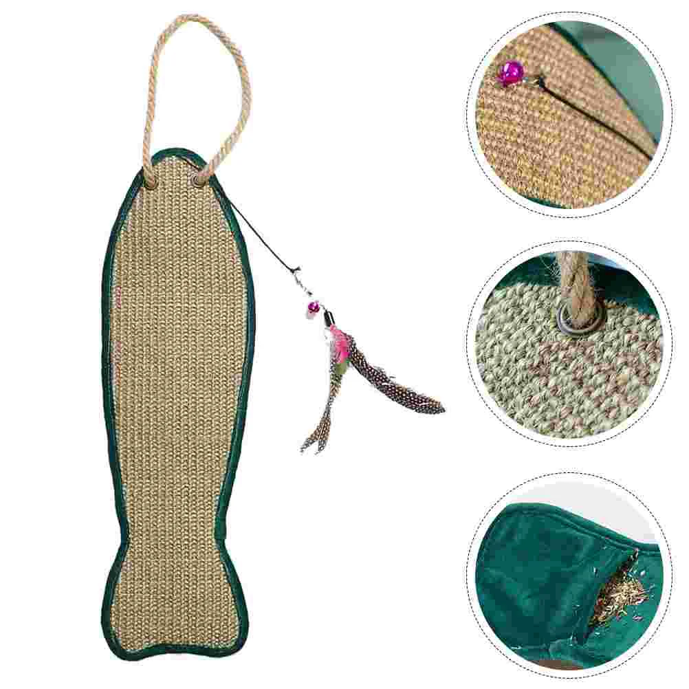 

Cat Scratch Pad Toys Scratcher Mat Sisal Scratching Kitten Board Hanging Shaped Playing Protector Cats Sofa Furniture Animal