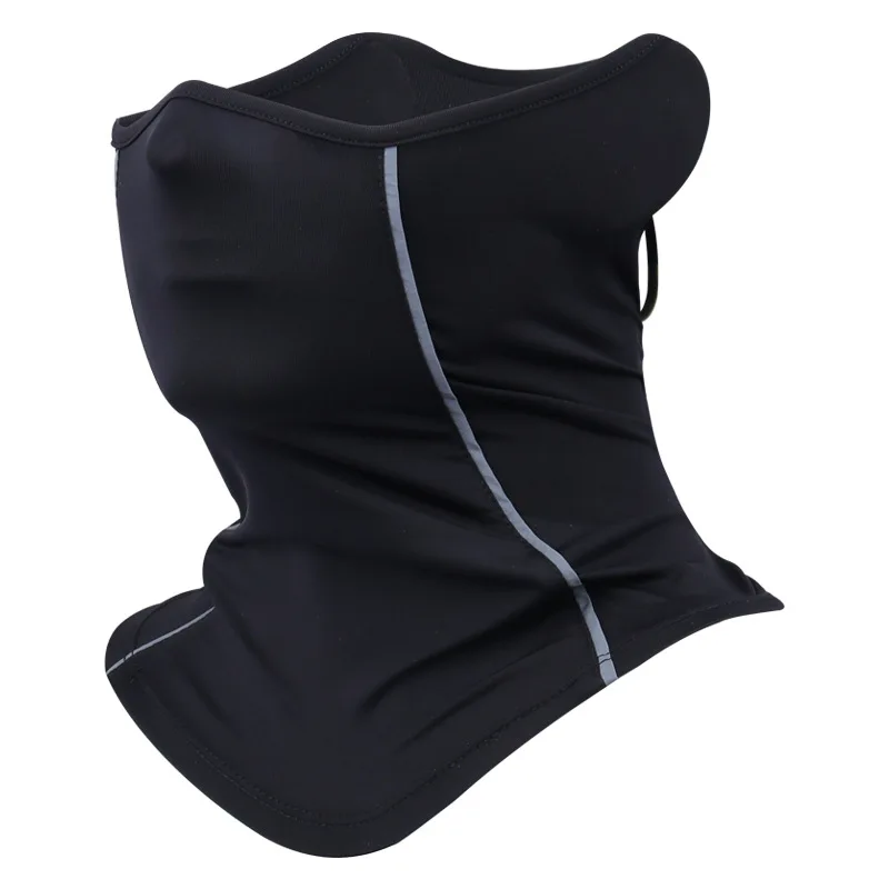 

Reflective Nigh Riding Half Face Mask Summer Ice Silk Sunscreen Dust-proof Neck Collar Scarf Sports Bandana Men Women Tube Scarf