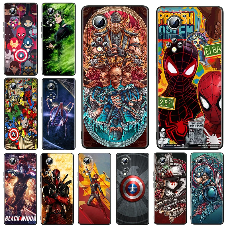 

Marvel Avengers deadpool For Honor 60 50 30 20 20S Pro Plus 5G Magic3 Play5 5T Lite Soft Silicone Black Phone Case Fundas Cover