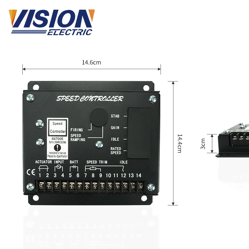 

Generator Parts Speed Governor Adjust Controller Module S6700H Speed Control Board Unit S6700E For Diesel Engine