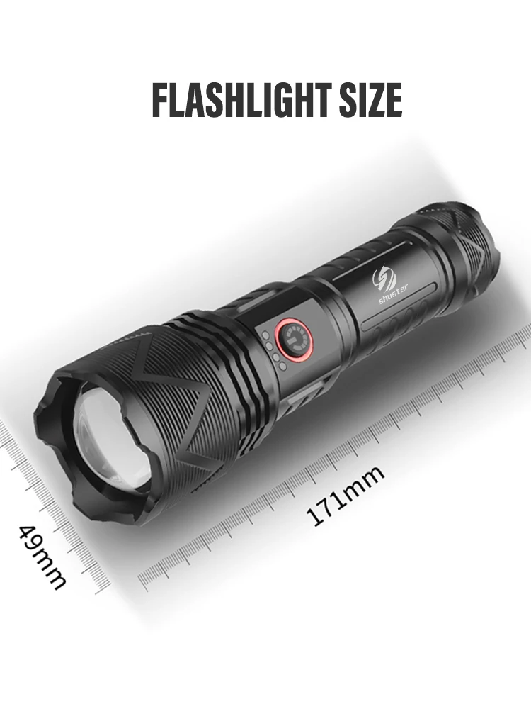 Светодиодный фонарик высокой мощности с XHP70.2 супер яркий 3800 люмен 4 режима