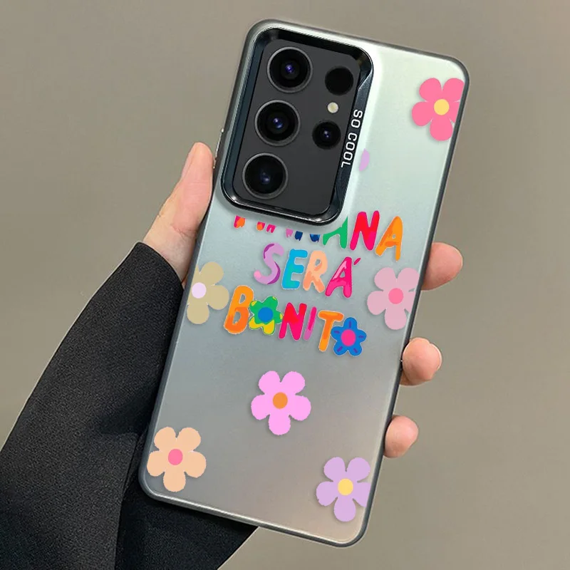 Karol G Manna Bonitо Чехол Для Телефона Samsung S24 S23 S22 S21 Note S20 Fe Ultra Plus Красочный Посеребренный