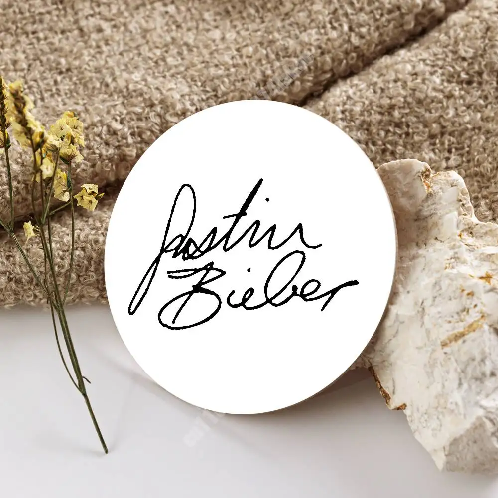 Фото Деревянная подставка J-Justin Baby B-Bieber Coachella 2026 для чашек, кофе, водки, сока, воды, для цветочного магазина, декоративная №5