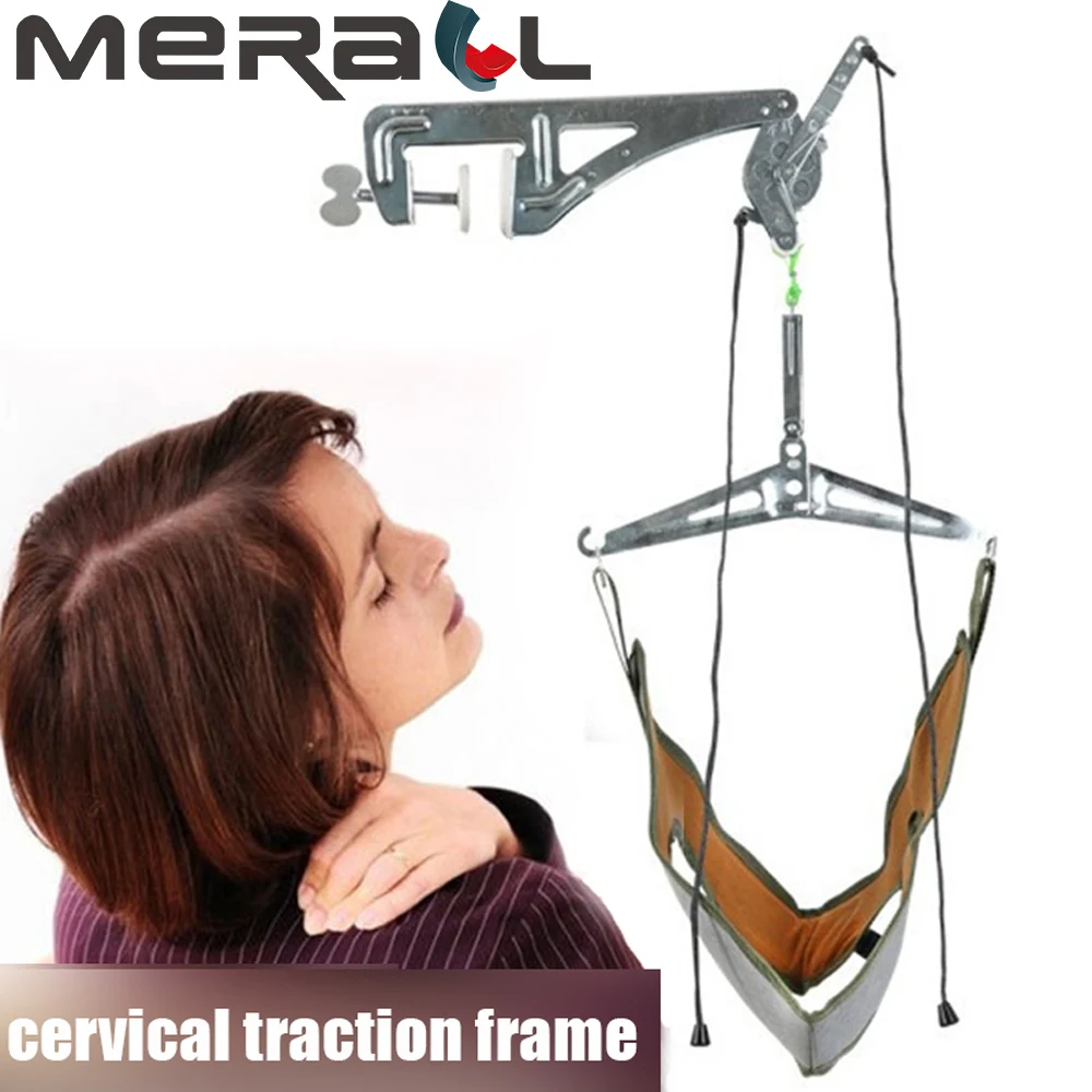 

Neck Brace Traction Frame Doors Suspension Cervical Spondylosis Treatment Tensioner Neck Stretcher Pain Relief Orthopedic Care