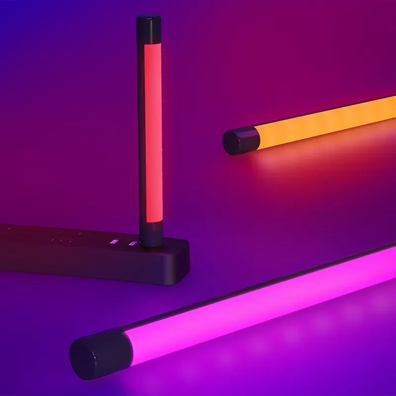 

Портативный светодиодный светильник с RGB-подсветкой, цветной ночсветильник для фотосъемки с питанием от USB, лампа для селфи для живой красот...