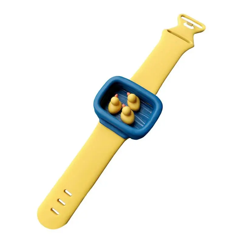 

Rubber Duck Watches Bath Toy Swimming Pool Shape Wristband Toys Christmas Holiday Supply For Kids Party Favors Birthday Gifts