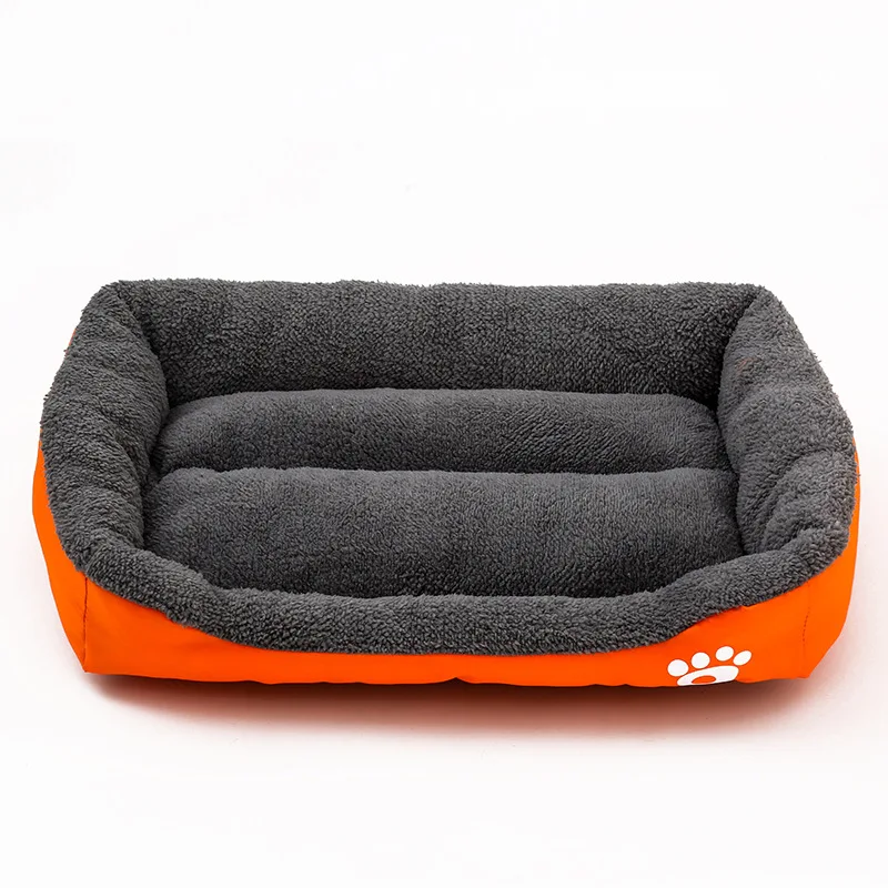 

1PCS Dog Mat Winter Cute Footprint Warm Cat Litter Cotton Velvet Oxford Cloth Waterproof Bite Resistant Home Pet Supplies JJ223