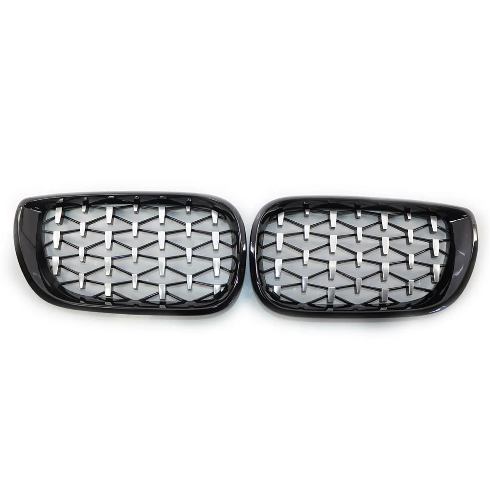 

Diamond Grille Middle Mesh Grille Replacement Resistant UV Right Black Electroplating Fit Left Front Painted 1 Pcs