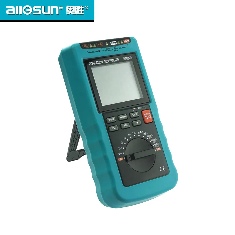 

ALLOSUN EM580A Megohm 4000M Insulation Multimeter Digital Multimeter Autorange Meter Voltage DC/AC Current Resistance meter