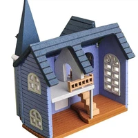 1pc 112 diy dollhouse miniature diy doll house villa kits fantasy town assembly house handcrafts
