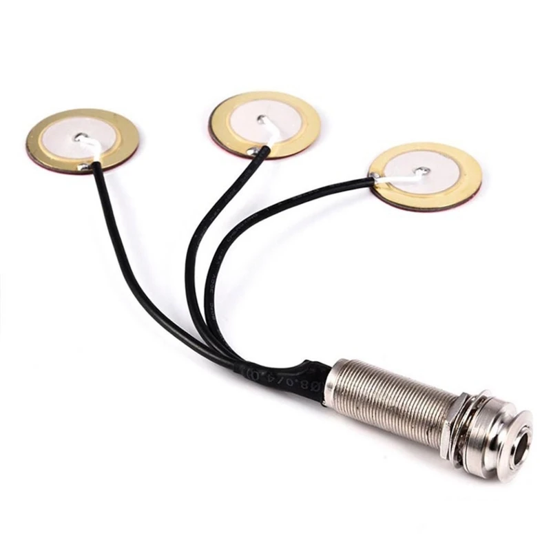 

Pickup Piezo Microphone Contact Pickup 3 Transducer Pickup System Suitable for Kalimb Acoustic & Classical Guitar Parts