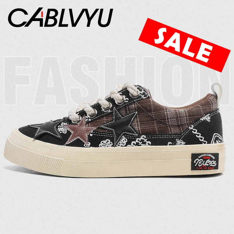 

CABLVYU Skateboarding Shoe Autumn and Winter Canvas Shoes Men And Women Shoes All-Match Casual Shoes Low Upper Trend Sneaker