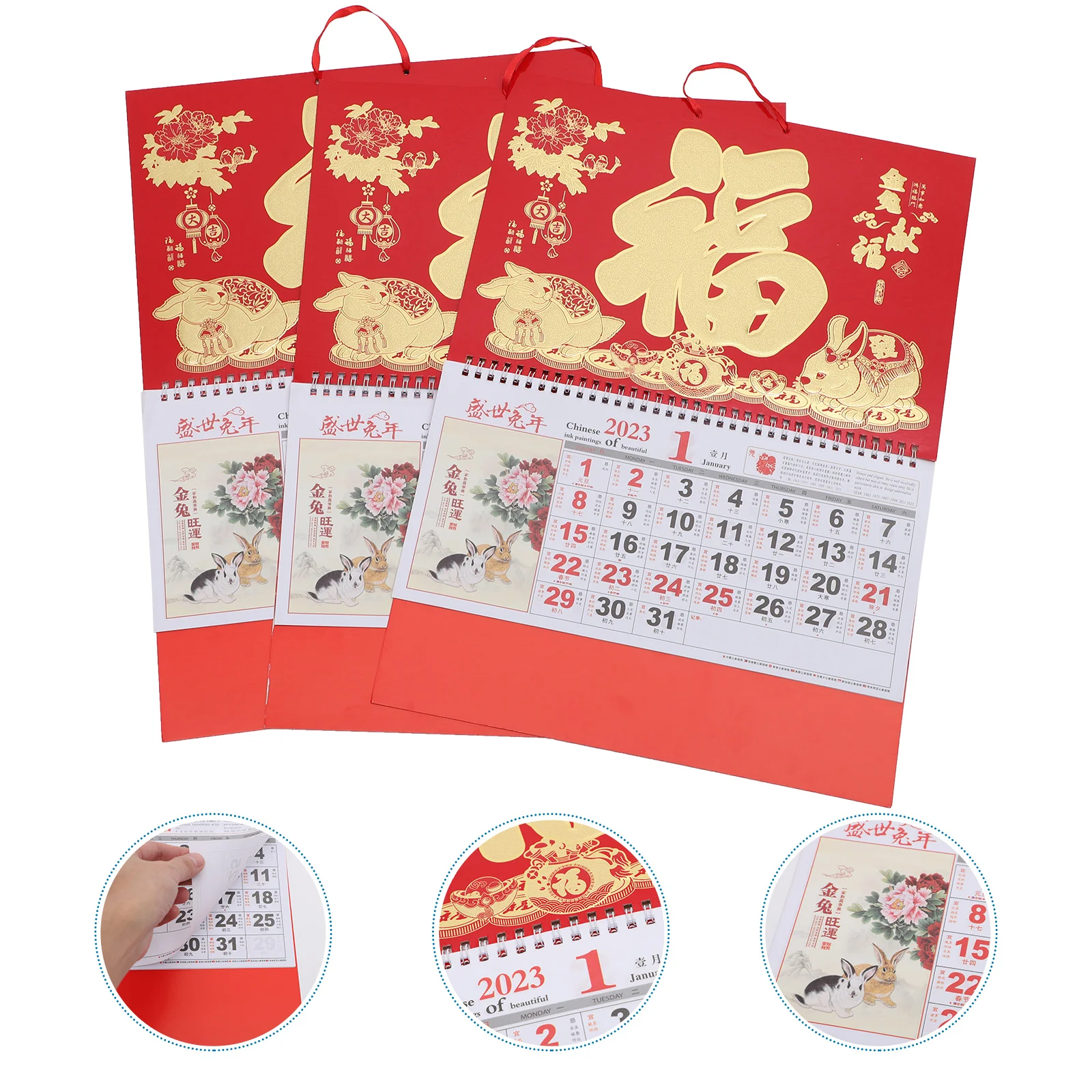 

Calendar Year Chinese Wall Rabbitnew The Hanging Lunar Monthly Plannercalendars Schedule Festival Spring Decor Home Traditional