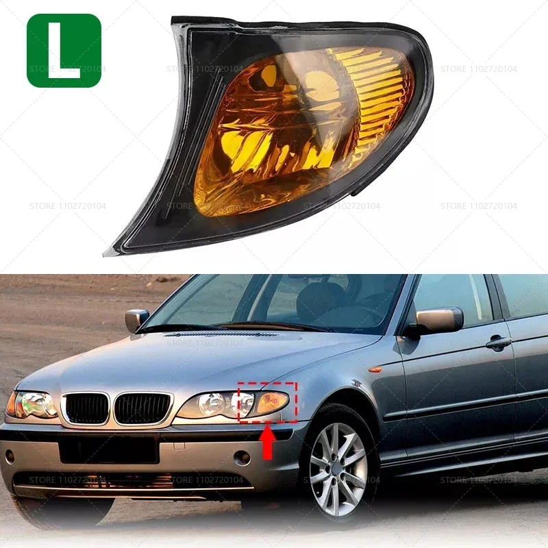 

Для 1998-2005 E46 BMW 3 серии 4-дверный угловой указатель поворота (без лампы) 63137165853 63137165854 63137165859 63137165860