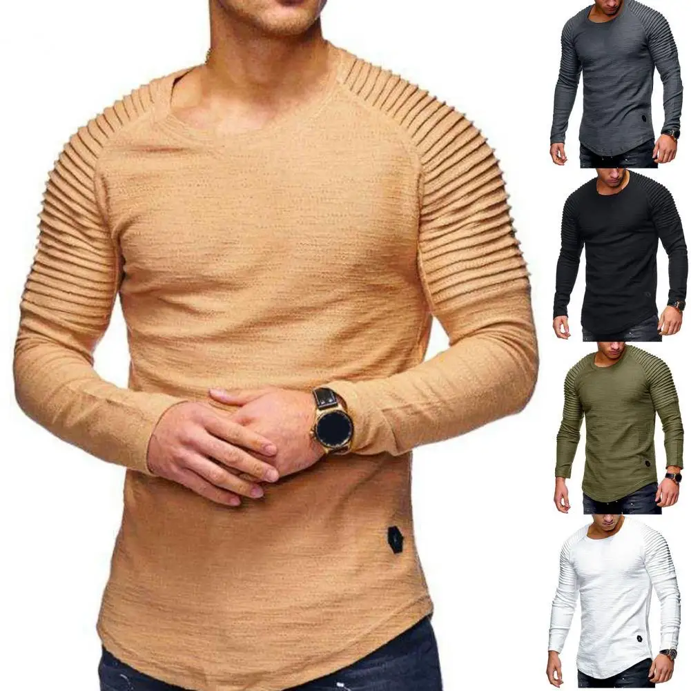 

Men Blouse Eye-catching Super Soft Cotton Blend Casual Solid Male Pullover Shirt for Autumn Men's Clothing Streetwear