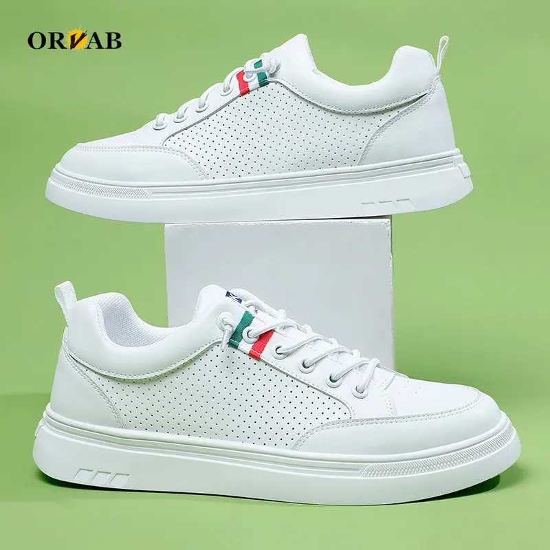 

Shoes Men Leather Casual Shoes Brand Fashion Luxury Sneakers Black White Designer Shoes Soft Men Loafers Driving Mocasine Hombre